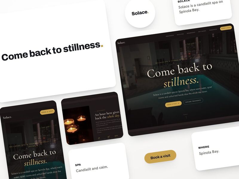 Solace wellness spa website