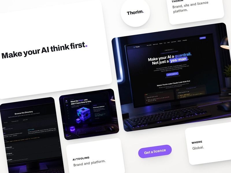 Thorim, brand, website and licence platform by Blinklabs