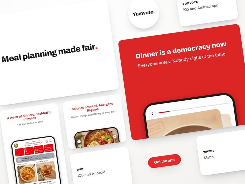 Yumvote, a meal-planning app for iOS and Android by Blinklabs