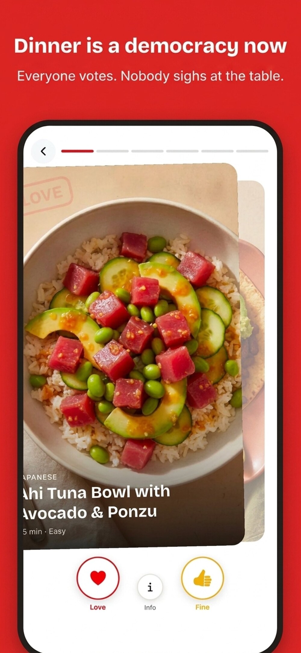 Yumvote rate a dinner